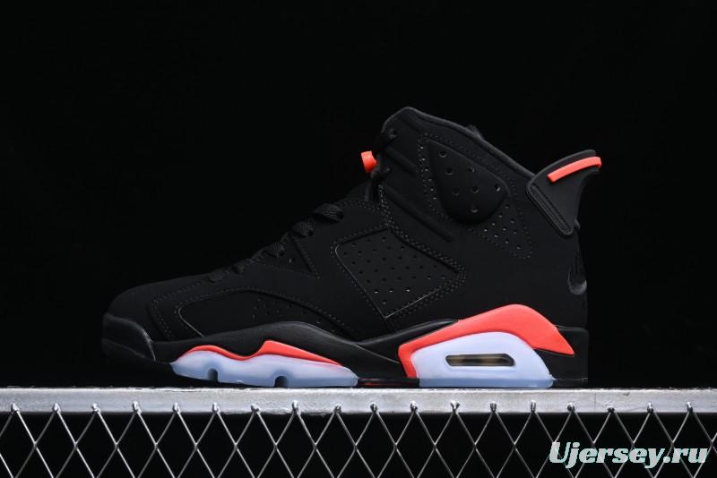 Nike Air Jordan 6 Retro Basketball Shoes with Infrared Design and 3M Reflective Details - 384664-060