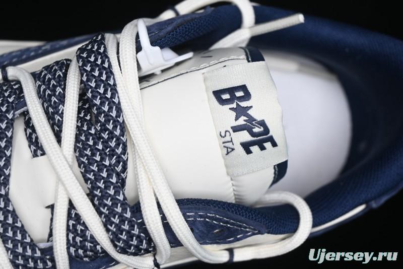 Nike Travis Scott x Fragment Design x Air Jordan 1 Low OG SP AJ1 Bape Collaboration - Klein Blue Lace-Up Low-Top Casual Sneakers - XS3186-201