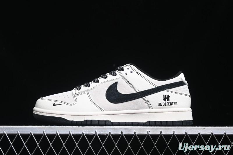 Nike SB Dunk Low UN Collaboration - Beige Black Line Black Sole Anniversary Custom Low-Top Casual Skate Shoes - BB7518-004