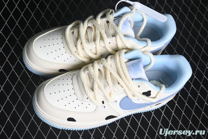 Nike Air Force 1 '07 Low Milk Pig Casual Lace-Up Sneakers - BD7701-110
