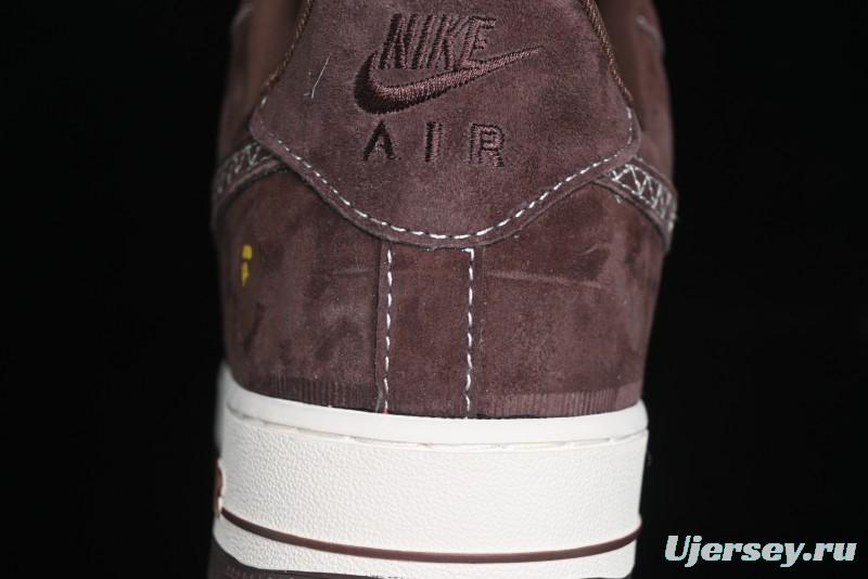 Nike Air Force 1 '07 Low BAPE Collaboration - Tan Brown Casual Sneakers - KK1988-027