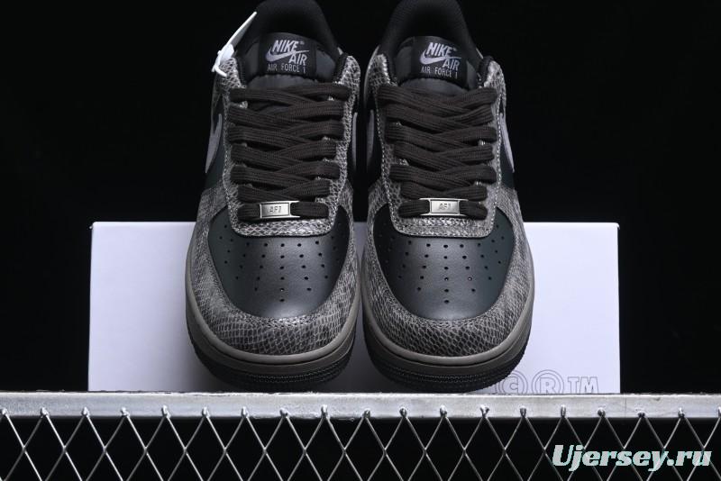 Nike Air Force 1 '07 Low Snake Year Themed Low-Top Casual Sneakers - HF2898-001