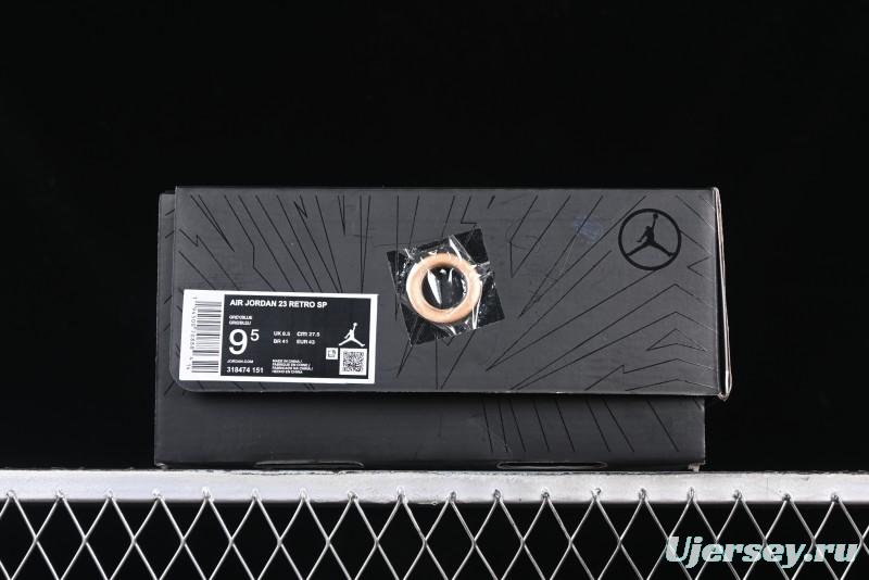 Nike Air Jordan 23 AJ23 Mid Retro Casual Sneakers with Visible Air Cushion - 318474-151