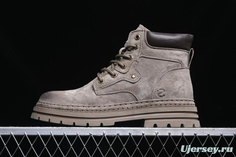 ECCO Cool Series Workwear Leather Anti-Slip Platform Chelsea Boots - 63890801001