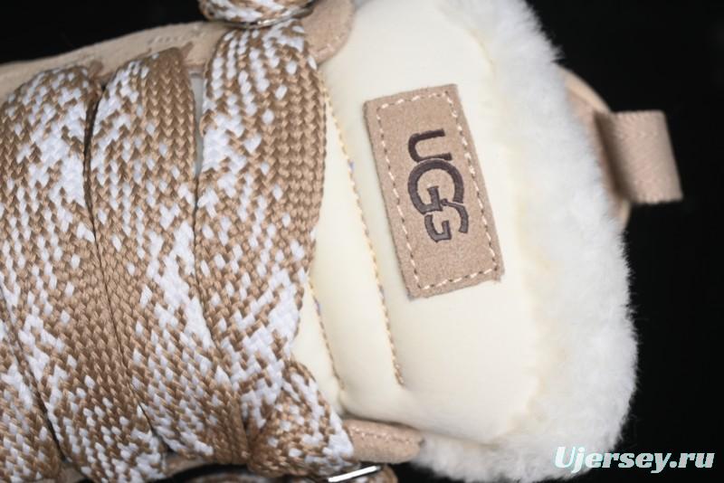 UGG Classic Ultra Mini Mel Two-Tone Lace-Up Low-Top Casual Shoes - 1144032