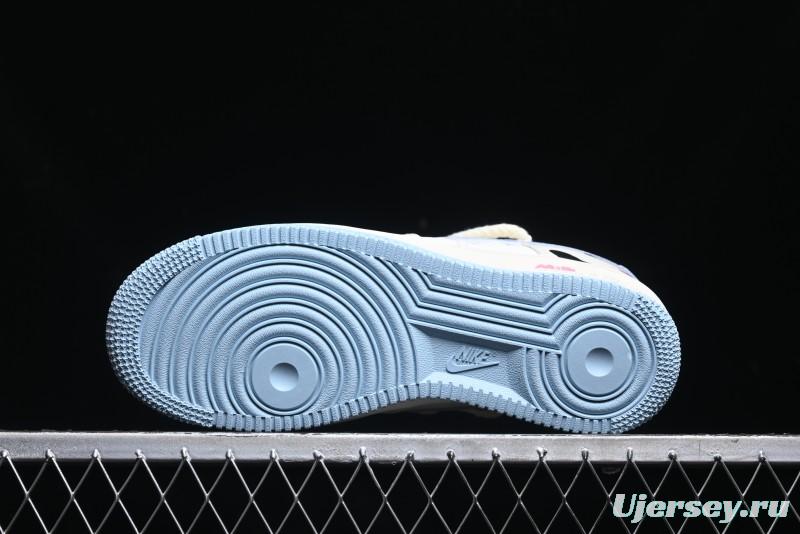 Nike Air Force 1 '07 Low Milk Pig Casual Lace-Up Sneakers - BD7701-110