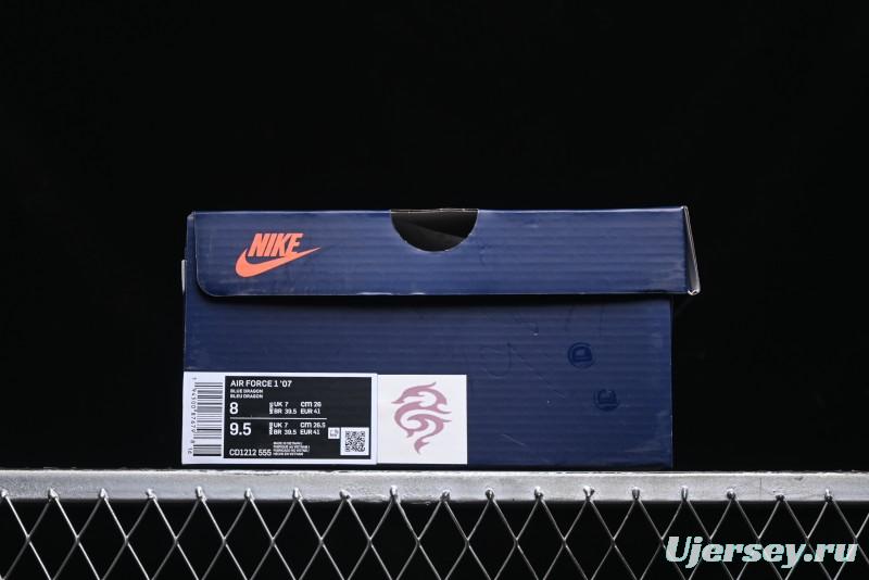 Nike Air Force 1 Low "Green Dragon Crescent Blade" Casual Sneakers - CD1212-555