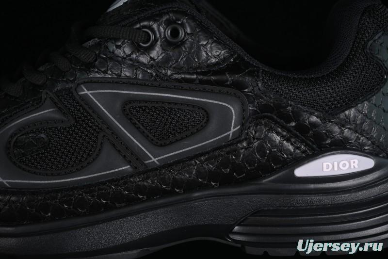 Dior B30 Sneakers with Reflective CD30 Logo and Lightweight Rubber Sole - CD30