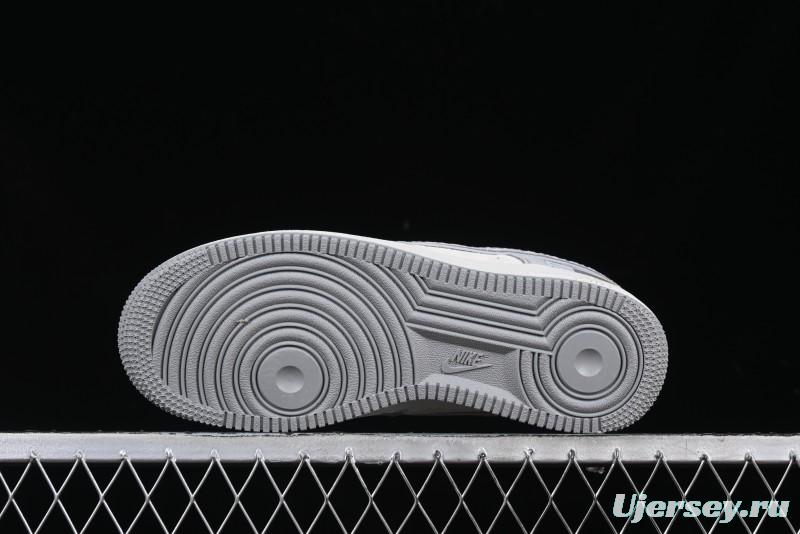 Nike Air Force 1'07 Low The North Face Collaboration Pig Grey Snake Print Low-Top Casual Sneakers - DF0188-027