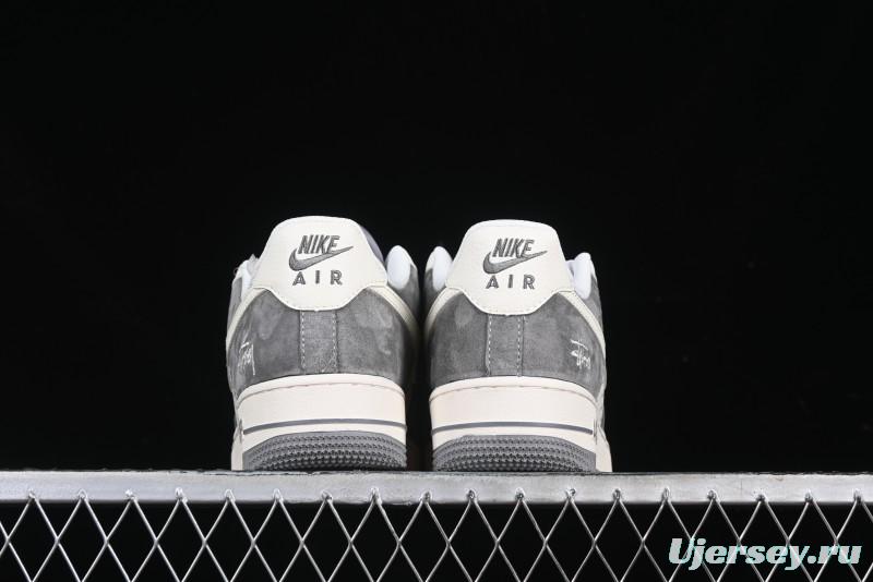 Nike Air Force 1 '07 Low Stussy Minimalist Grey Low-Top Casual Sneakers - XZ6188-672