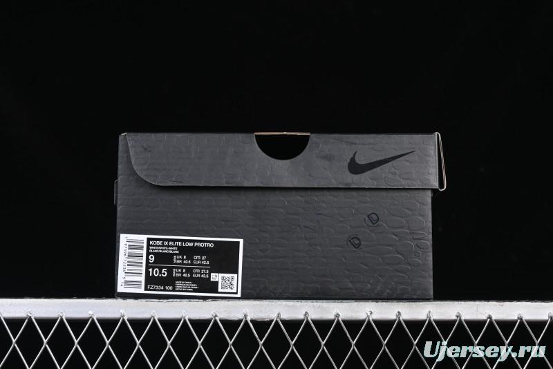 Nike Zoom Kobe IX Low Protro Basketball Shoes with REACT Cushioning - FZ7334-100