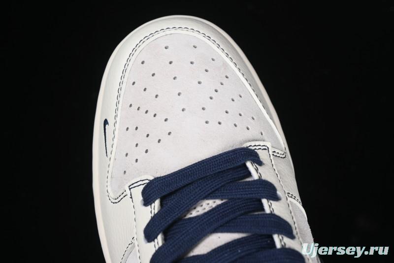 Nike SB Dunk Low Supreme Collaboration - Light Blue Double Swoosh Anniversary Custom Low-Top Casual Skate Shoes - XX3168-301