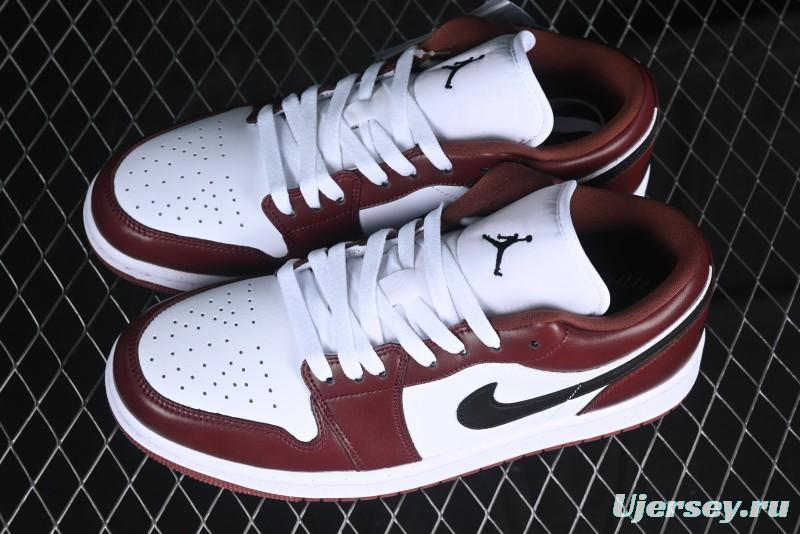 Nike Air Jordan 1 Low AJ1 White University Red Casual Sneakers - HF3148-102