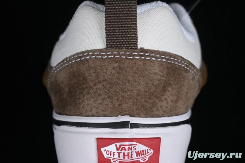 Vans Classics Knu Skool Coffee White Brown Slip-On Shoes - VN0009SAK330