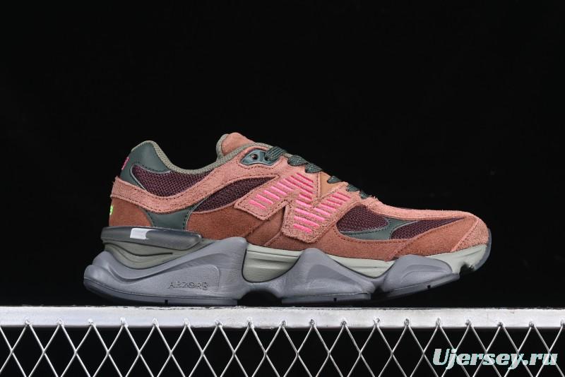 New Balance 9060 Retro Casual Running Shoes with ABZORB Cushioning Technology - U9060BUR