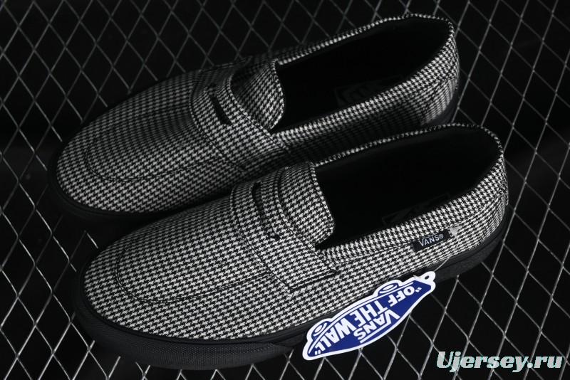 Vans Demons Style 53 Black White Retro Houndstooth Loafers - VN000CQPYER