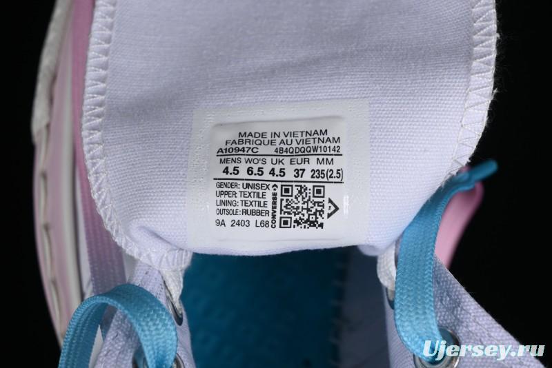 Converse Chuck 1970s Ice Cream Fun White Pink High Top Canvas Sneakers - A10947C