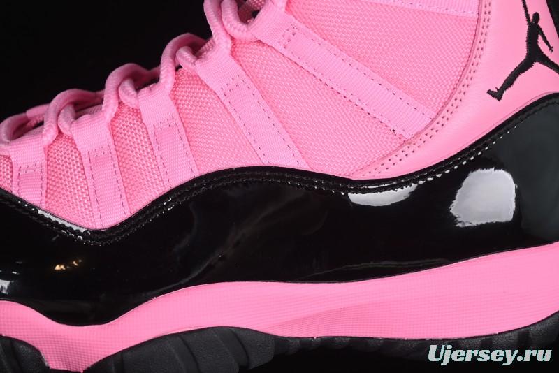 Nike Air Jordan 11 Retro High Top Basketball Shoes in Black Pink - CT8012-500