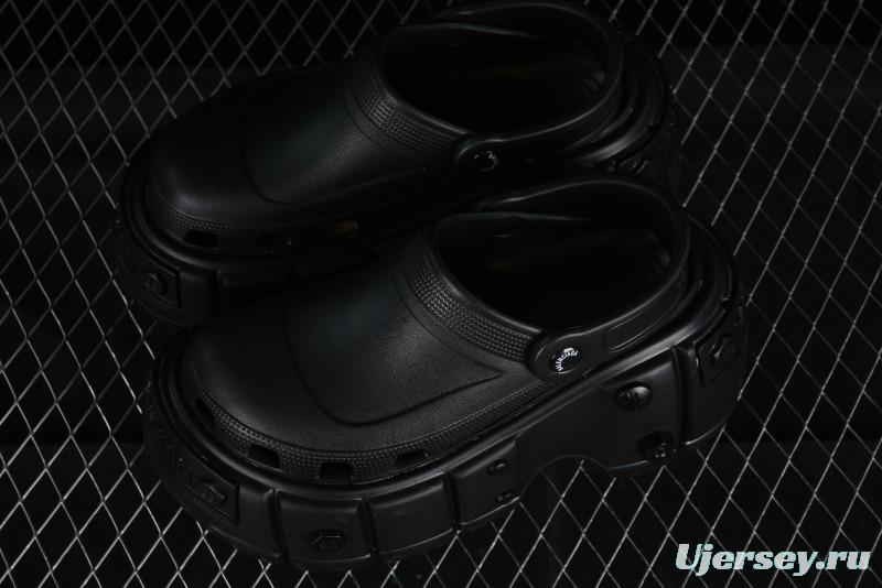 Balenciaga Hardcrocs Slide EVA Round-Toe Ultra Thick Sole Clog Sandals - W1S8N1010