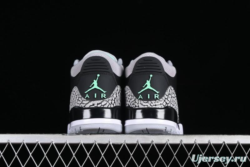 Nike Air Jordan 3 Retro Sneakers Green Glow - CT8532-031