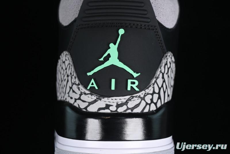 Nike Air Jordan 3 Retro Sneakers Green Glow - CT8532-031