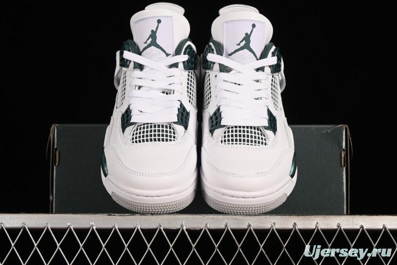 Nike Air Jordan 4 Retro Sneakers with Oxidized Green Accents and Visible Air Cushion - AQ8138-103