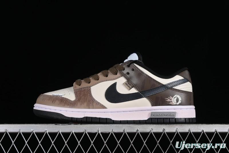 Nike Dunk Low Panda Prank Street Racing Electro Rust Distressed SB Strap Low-Top Casual Sneakers - DD1391-100