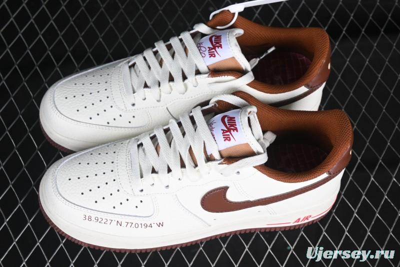 Nike Air Force 1 '07 Low Casual Sneakers with Full-Length Air Cushion - HQ7027-100