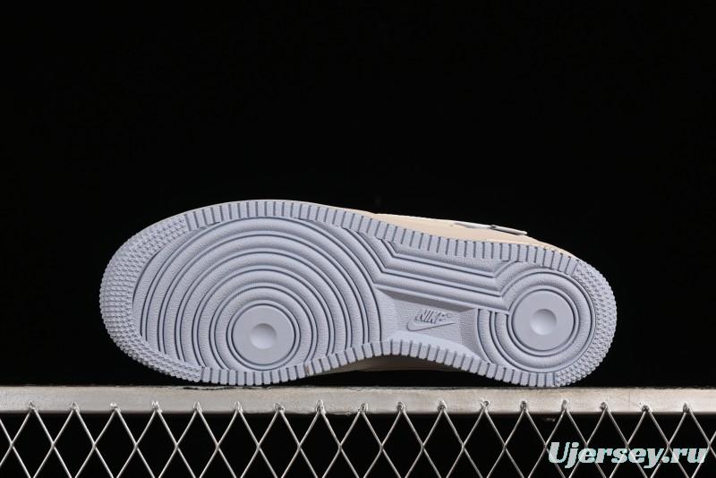 Nike Air Force 1 '07 Low Casual Sneakers in Ancient Blue with Full-Length Honeycomb Air Cushion - DB3301-199