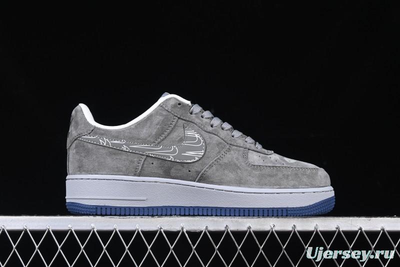 Nike Air Force 1 '07 Low UN Collaboration - Shadow Grey Pigskin Sneakers DF0188-018