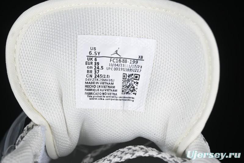 Nike Air Jordan 1 Low Retro Basketball Shoes Custom Stussy Black - FC1688-199