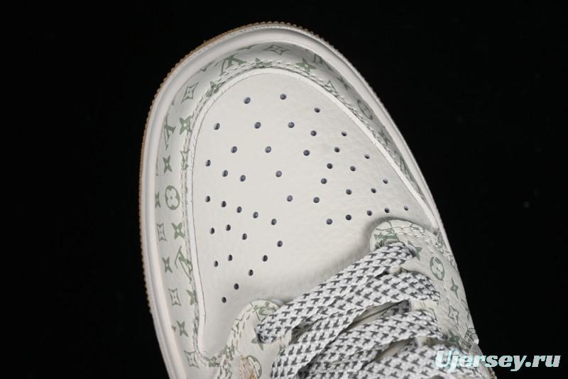 Nike Air Jordan 1 Low OG SP Travis Scott x Fragment Design Retro Sneakers with Reverse Swoosh - SJ2068-006