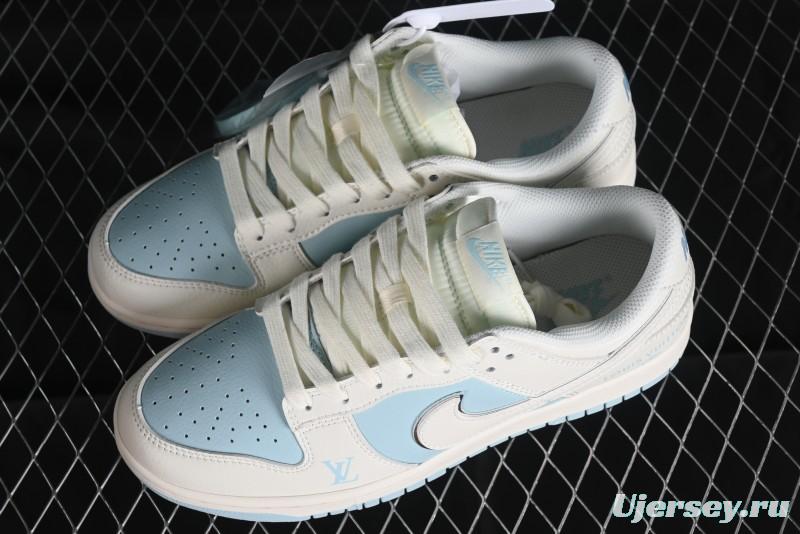 Nike SB Dunk Low LV Collaboration Anniversary Edition Premium Custom Low-Top Casual Sneakers - BB8766-209