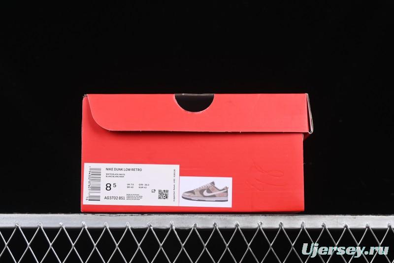 Nike SB Dunk Low Supreme Year of the Snake Limited Edition Anniversary Custom Casual Skate Shoes - AG3702-851