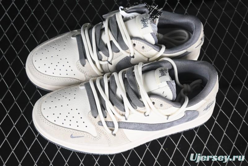 Nike Travis Scott x Fragment Design x Air Jordan 1 Low OG SP AJ1 Stussy Collaboration - DM9288-004