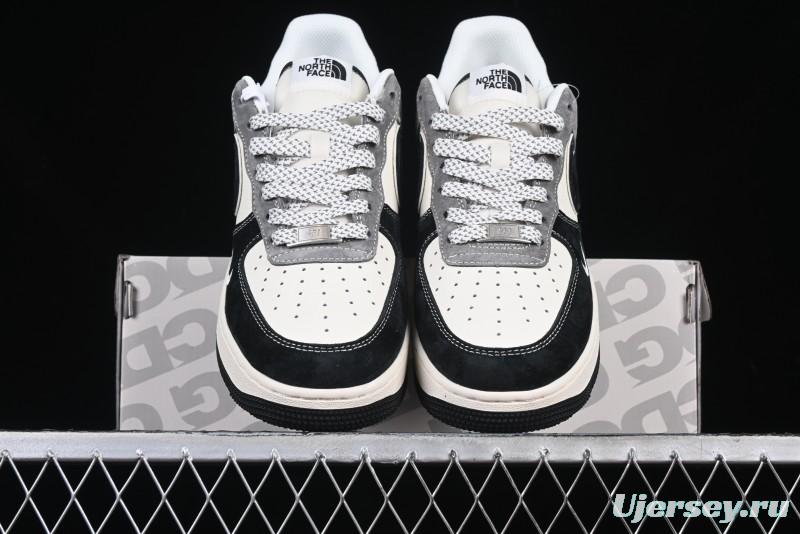 Nike Air Force 1'07 Low The North Face Collaboration Black Beige Grey Casual Sneakers - XZ6188-976