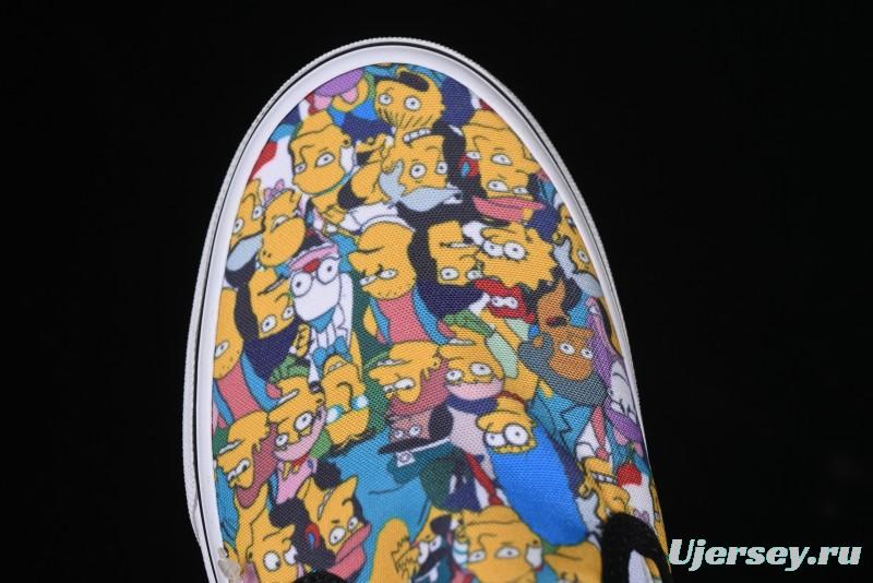 Vans Slip-on Pro Simpson Family All Over Print Low Top Skate Shoes - VN0A3WMD1TJ