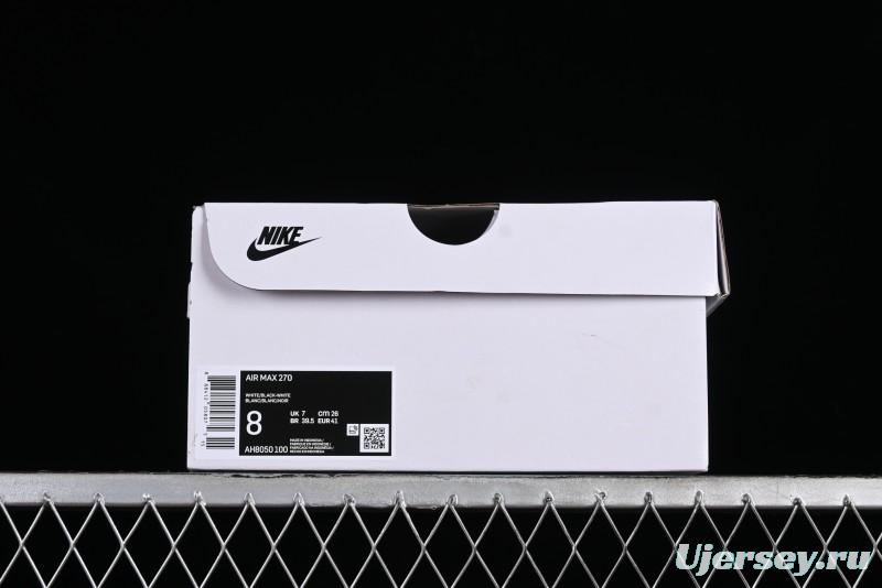 Nike Max 270 Running Shoes with Half-Sole Air Cushion - AH8050-100