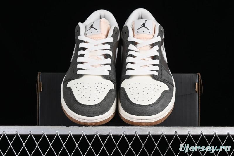 Nike Air Jordan 1 Low "Snkrs Day" Casual Sneakers with Grey Toe Design - FD0399-004