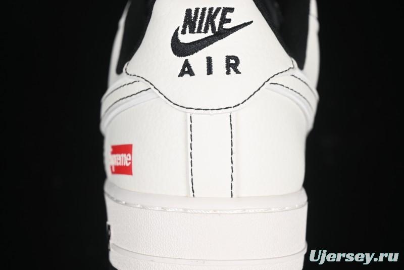 Nike Air Force 1 '07 Low Supreme Collaboration Casual Sneakers with Full-Length Air Cushion - BB7518-012