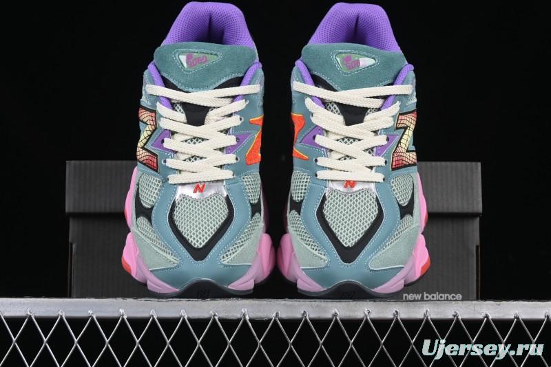 New Balance 9060 Retro Casual Running Sneakers with ABZORB Cushioning Technology - U9060WRB