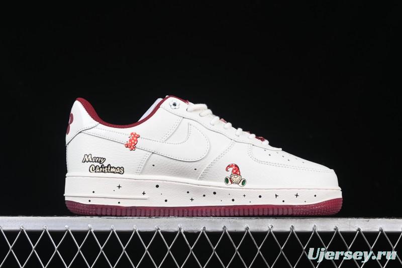 Nike Air Force 1 '07 Low "Grandma Christmas" Limited Edition Custom Casual Sneakers - FZ5068-616