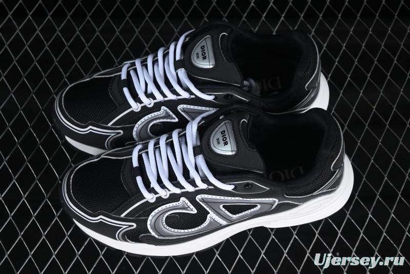 Dior B30 Sneakers with Reflective CD30 Logo and Lightweight Rubber Sole - CD30