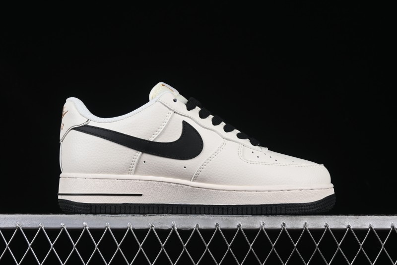 Nike Air Force 1 '07 Low Stussy Collaboration Rose Gold Embroidery Low-Top Casual Sneakers - XZ6188-720