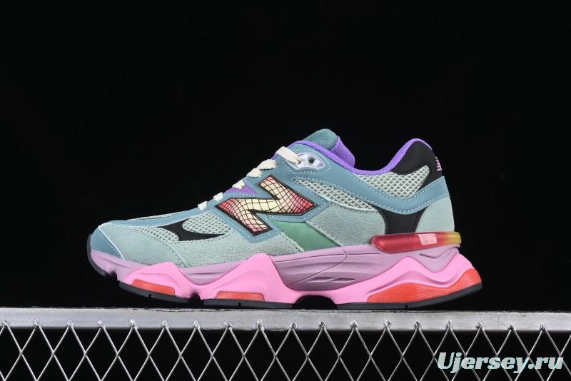 New Balance 9060 Retro Casual Running Sneakers with ABZORB Cushioning Technology - U9060WRB