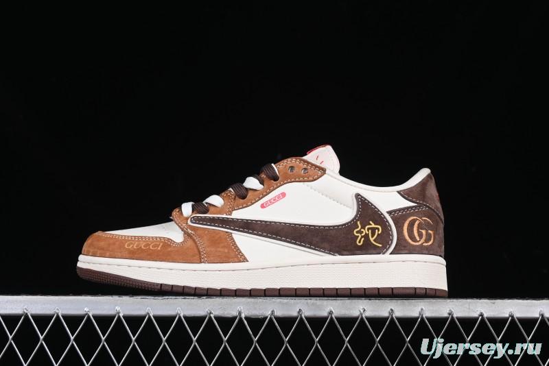 Nike Travis Scott x Fragment Design x Air Jordan 1 Low OG SP Sneakers - DM9288-011