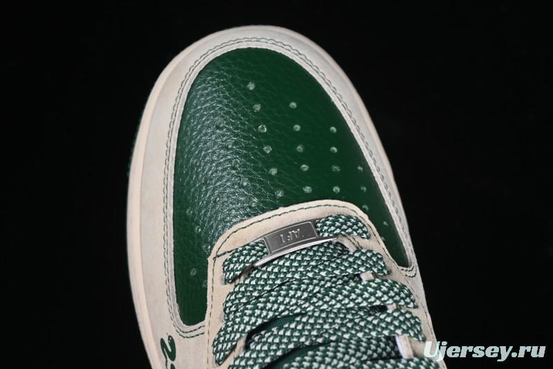 Nike Air Force 1 '07 Low The North Face Collaboration Green Snake Scale Casual Sneakers - DM6688-015