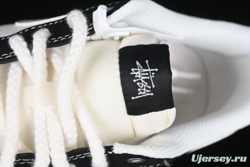 Nike Air Force 1 '07 Low Stussy Collaboration - Beige Black with Red Tab Low-Top Casual Sneakers - SJ6698-014