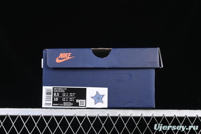 Nike Air Force 1 '07 Low Blue Star Casual Sneakers - BD0077-222