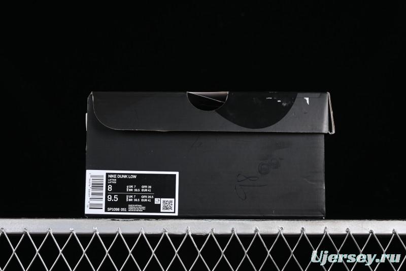 Nike Supreme SB Dunk Low Plaid Colorway Low-Top Casual Skateboarding Shoes - SP1098-051